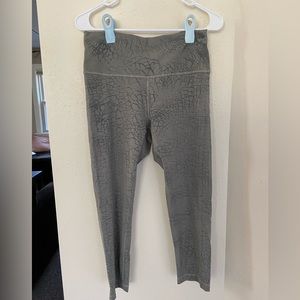 lululemon athletica Gray Patterned Leggings